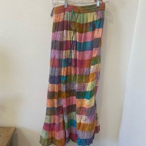 Tie dye long skirt